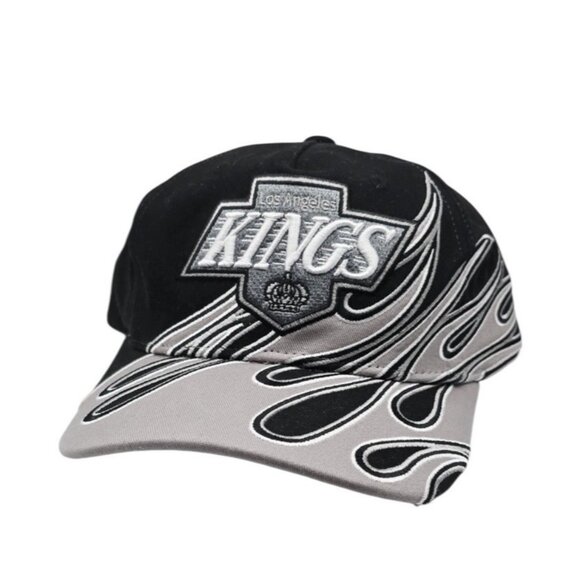 Mitchell & Ness Los Angeles Kings Flame Thrower Retro Snapback Hat Caddy Fit - Picture 1 of 5
